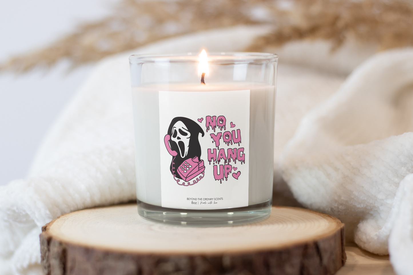 No You Hang Up White Soy Candle 8oz